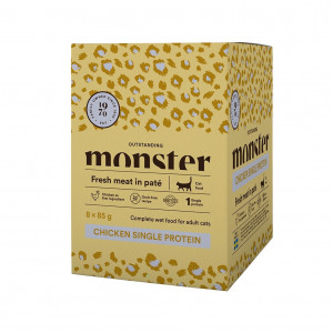 Monster Cat Pouches Adult Chicken 85g 8x85g