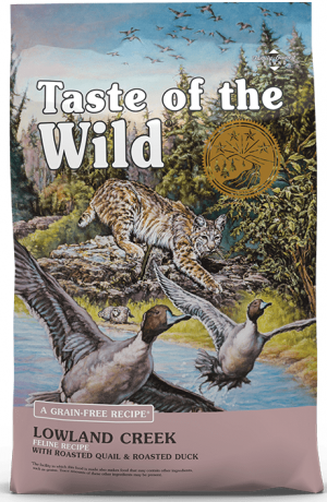 TOW Taste Of The Wild  Lowland Creek Feline Recipe™ 2kg Cena norādīta par 1 gb. un ir spēkā pasūtot 2 gb.