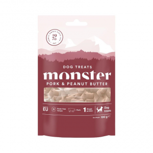 Monster Dog Treats Pork & Peanut Butter 100g