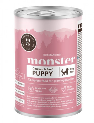 Monster Dog Puppy Chicken Burk 400g