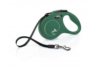 Flexi New Classic M 5m-olīvzaļa (lenta) 