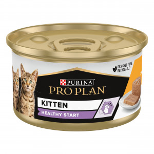 PRO PLAN HEALTHY START konservi kaķēniem ar vistas gaļu 85g x6