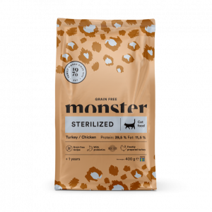 Monster Cat Grain Free Sterilized Turkey&Chicken 400g
