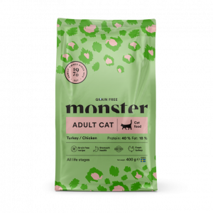 Monster Cat Grain Free Adult Turkey&Chicken 400g