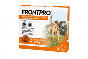 FRONTPRO 28MG KOŠĻ TABL SUŅIEM (>4-10KG) M N3 (3 tabletes)