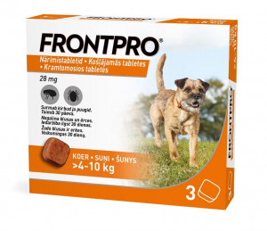 FRONTPRO 28MG KOŠĻ TABL SUŅIEM (>4-10KG) M N1 (1 tablete)