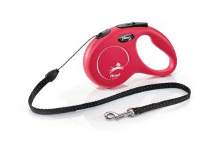 Flexi New Classic S 8m-sarkana (virve)