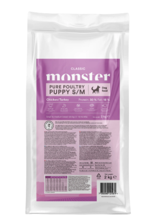 Monster Dog Classic Pure Poultry Puppy S/M 2kg
