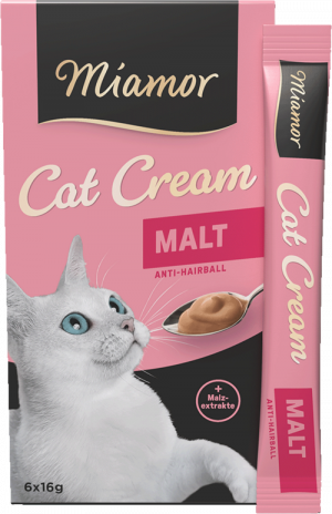 Miamor Malt Cream gardums kaķiem spalvas izvadīšanai 16g x 6