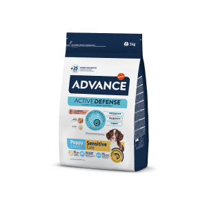 ADVANCE DOG PUPPY SENSITIVE sausā barība suņiem  3 kg