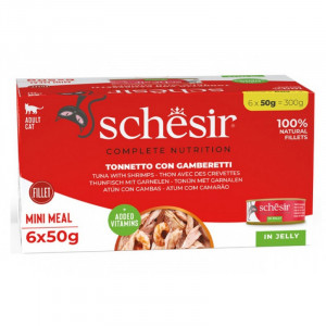 Schesir Tuncis un garneles želejā 6 x 50g